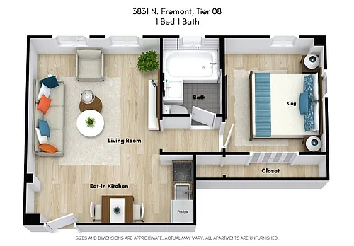 Floor plan 1 Bedroom