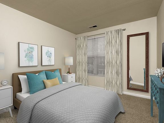 Renovated II bedroom with carpeted flooring