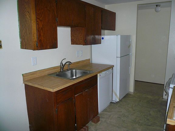 kitchen sink and refrigerator