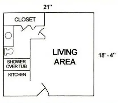 Floor plan Studio