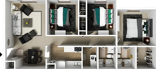 Three Bedrooms, Two Full Bathrooms, 1100 sqft, Laundry Room with Full-Sized Washer/Dryer Connections, Walk-in Closet in Primary Bedroom Three Bedrooms, Two Full Bathrooms, 1100 sqft, Laundry Room with Full-Sized Washer/Dryer Connections, Walk-in Closet in