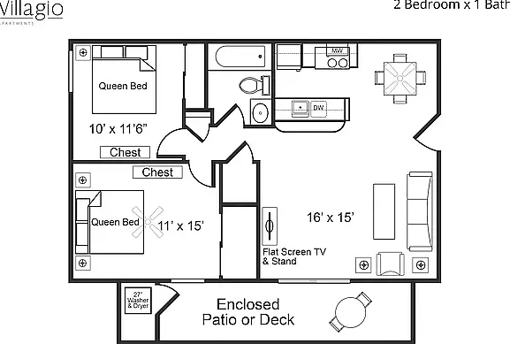 Villagio Furnished Apartments — Photo 21