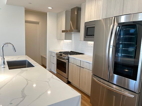 kitchen with stainless LG appliances