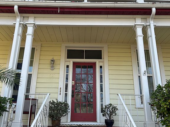 Locked front door entryway.