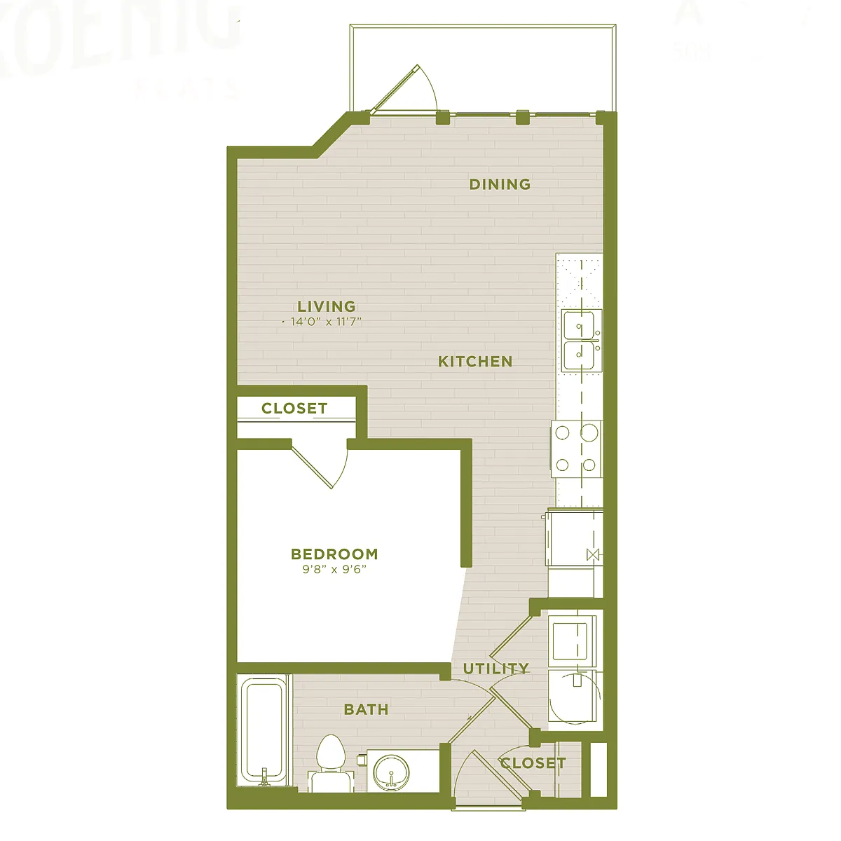 Floor plan A1a