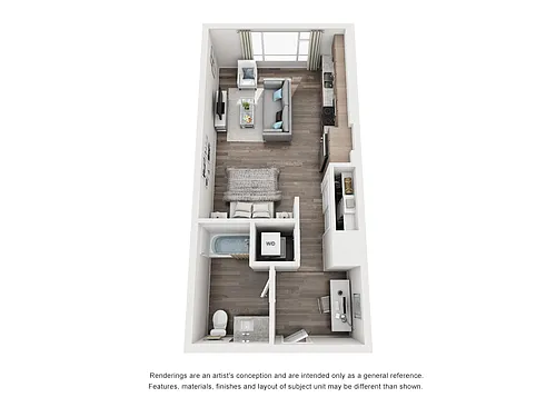 Floor plan Studio A1