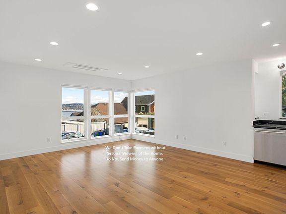 Large open concept living & dining.