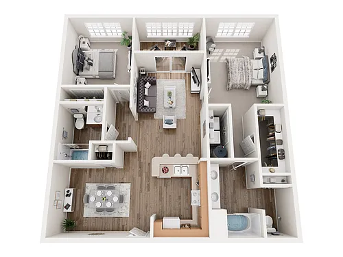 Floor plan Blue Ridge - Renovated