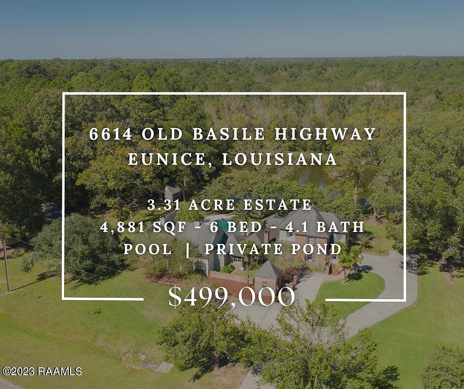 6614 Old Basile Hwy, Eunice, LA 70535 MLS 23010670 Zillow