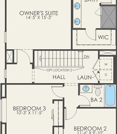 Second Floor 3 br 2.5 ba