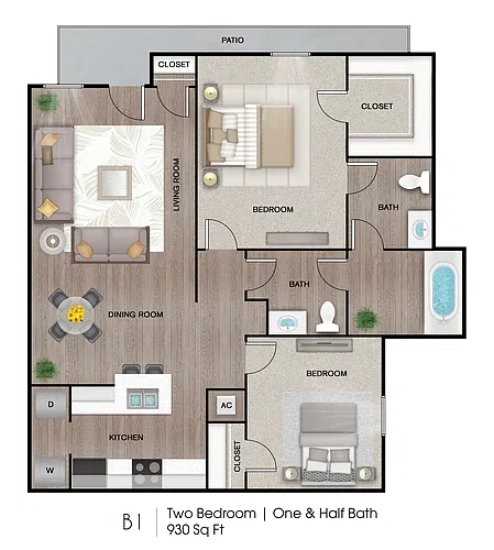 Floor plan B1