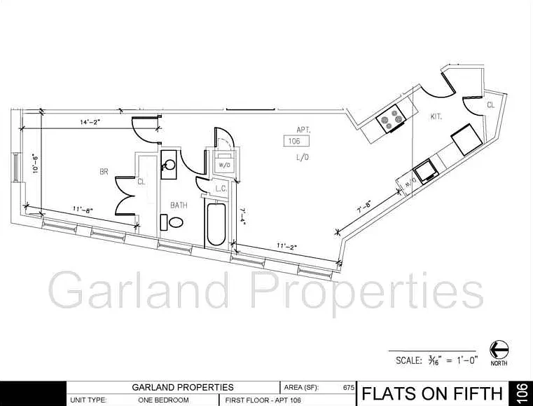 1 bed, 1.0 bath, 675 sqft, $1,150 — Photo 3
