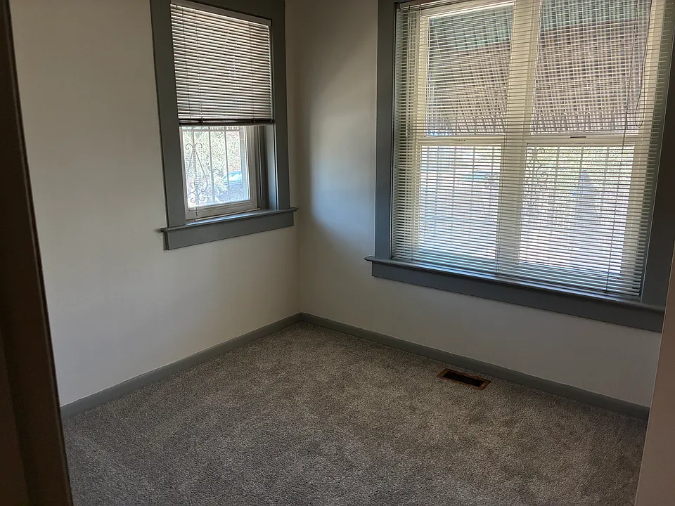 One of two bedrooms each with a large two doored closet, freshly painted and new carpet.