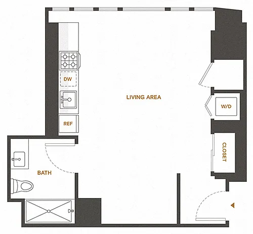 Floor plan Studio G