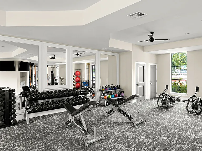 Cardio and Strength Training Fitness Area