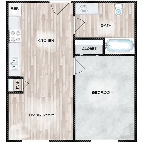 Floor plan A3 I Street