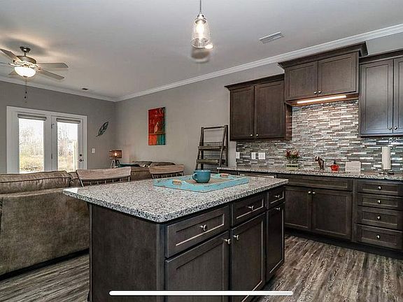Kitchen with granite counter