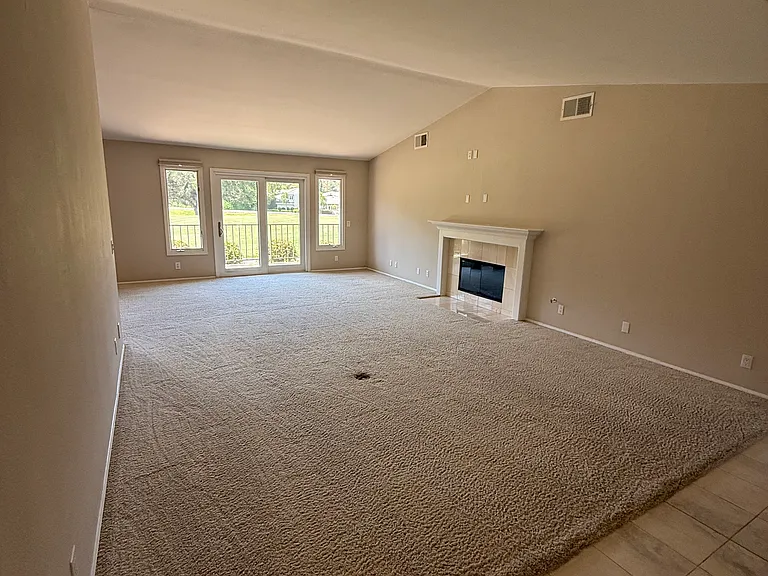 Grand room with view of golf course