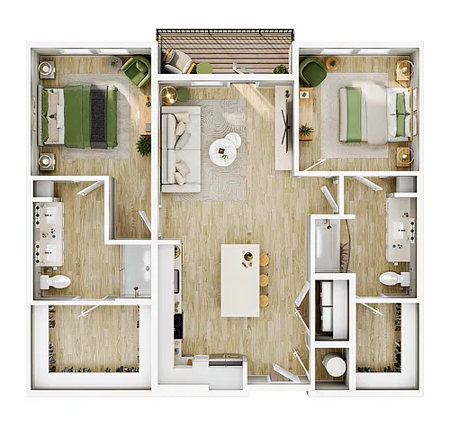 Floor plan B1D HC