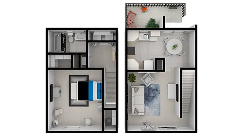 Floor plan Pines Road 1 Bed (A3)