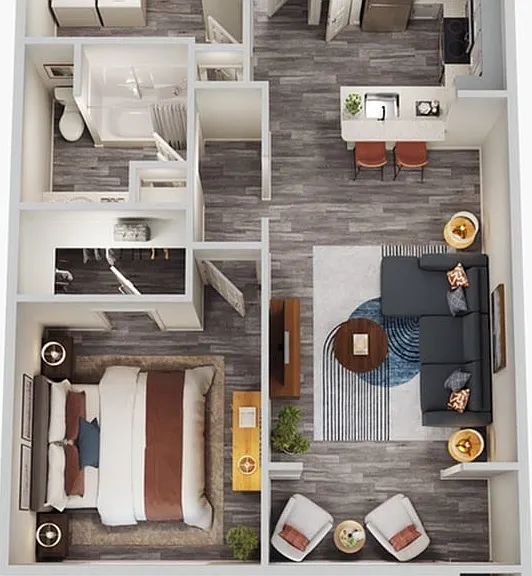 A2 - 1 Bed 1 Bath A2 - 1 Bed 1 Bath