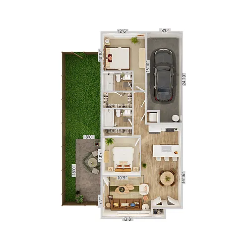Floor plan Summit 2 x 2 A