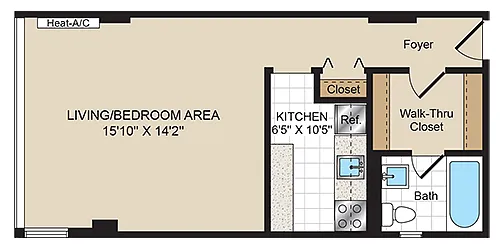 Floor plan Studio C