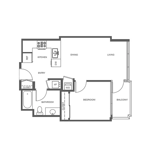 Floor plan PINNACLE ON THE PARK 1E