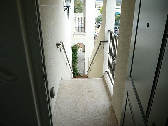 View Down The Exterior Stairs