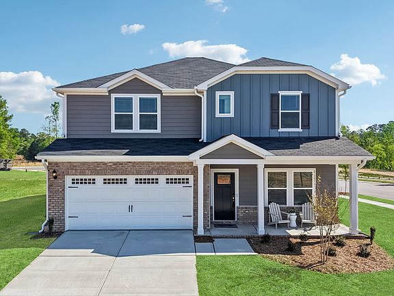 Sherwood front exterior at a Meritage Homes community in Wendell, NC.
