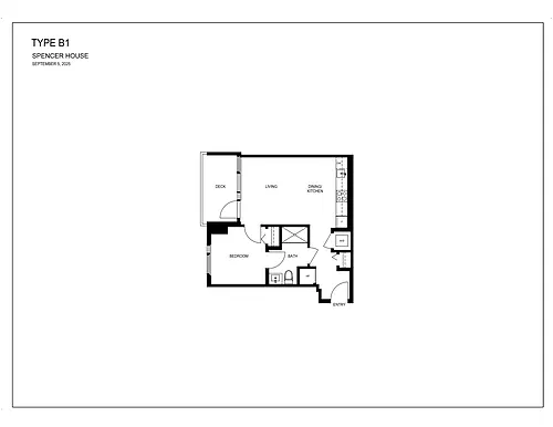 Floor plan 1 Bedroom