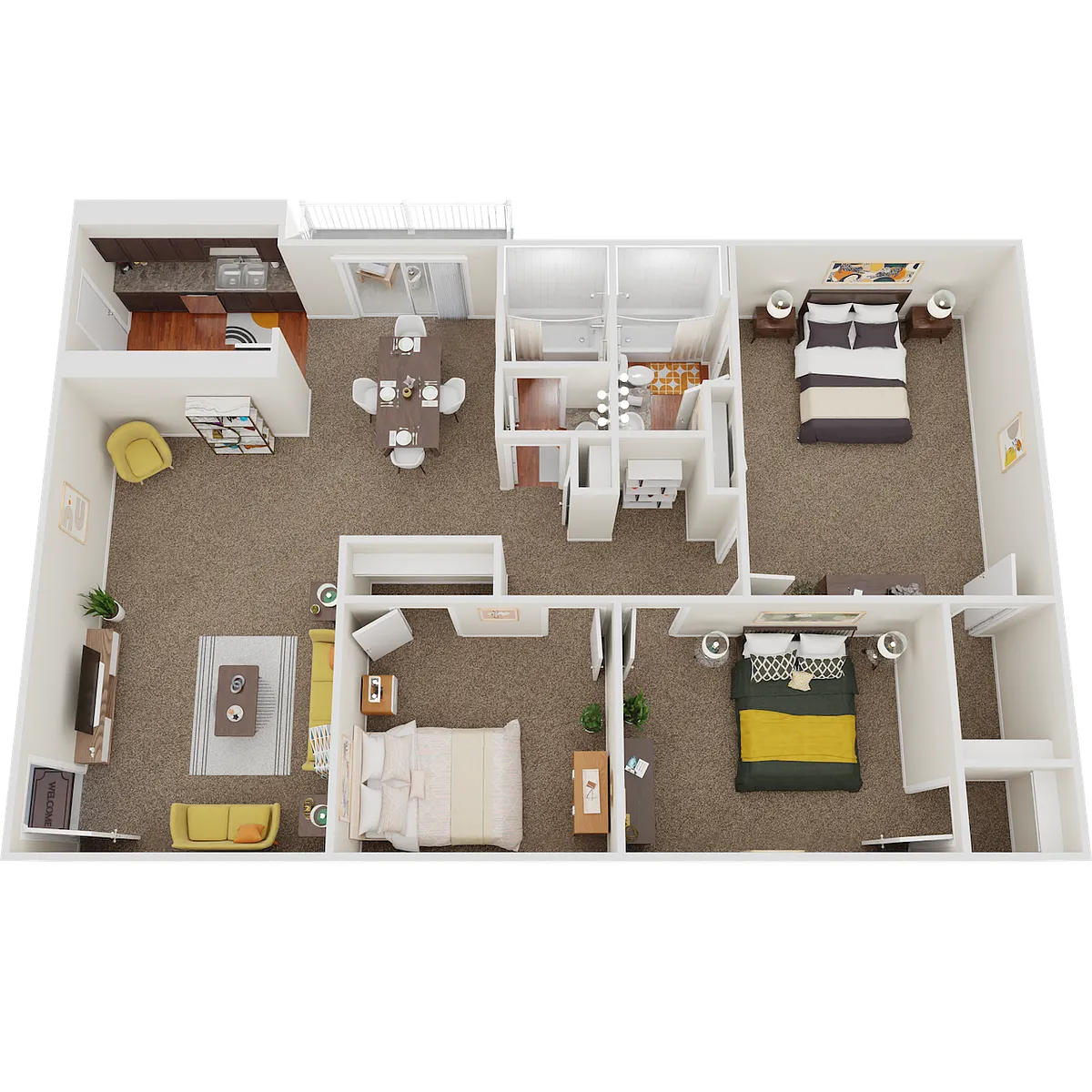 Floor plan 3BA