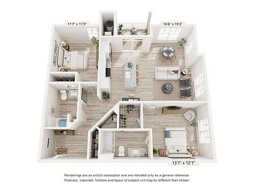 Floor plan The Corner Residence + Garage
