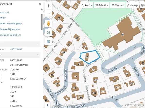 30K S Roadway, Newton Center, MA 02459