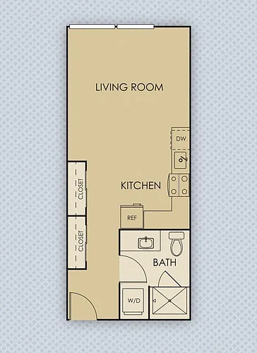 Floor plan Studio A1