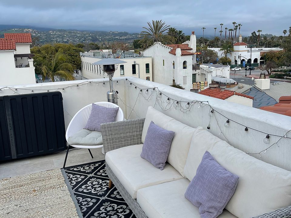 Balcony view, with 65" outdoor TV