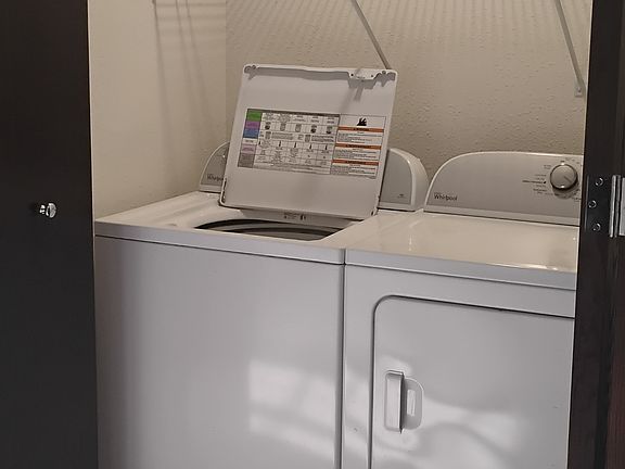 Laundry washer and driyerwithin provided inside Unit 10