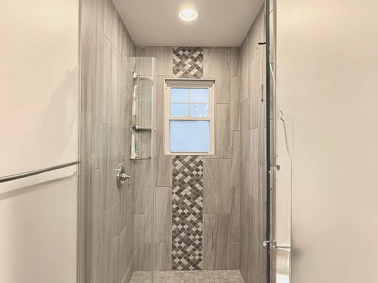 Floor-to-Ceiling Tiled Shower