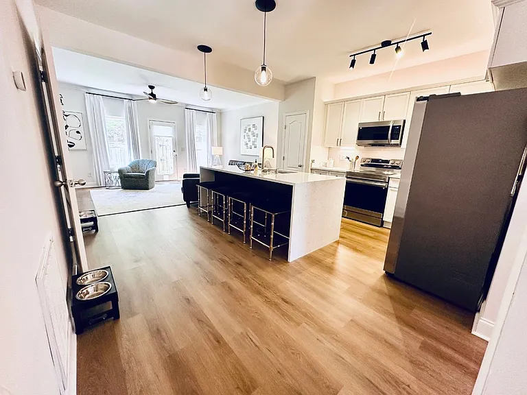 Chefs kitchen and open living