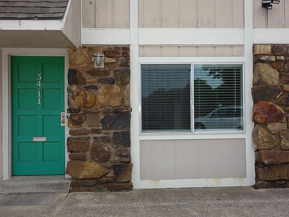 Front door and living room window.