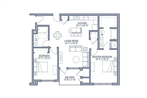 Floor plan B6