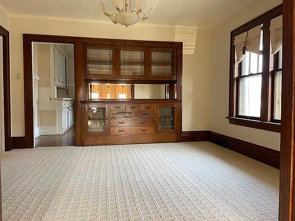Dining room with built in.
