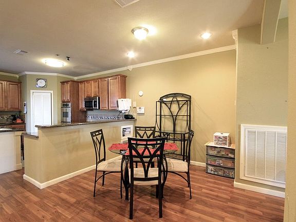 Dining room is located right off the kitchen.