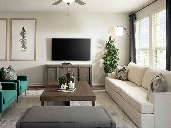 Enjoy the living room of the Camden floorplan