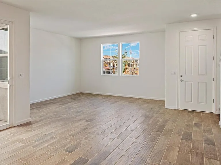 Living room with access to Side yard