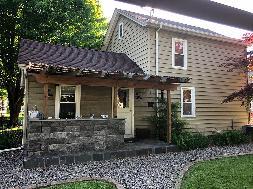 Back door and bbq area