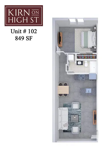 Floor plan Kirn on High Street 102