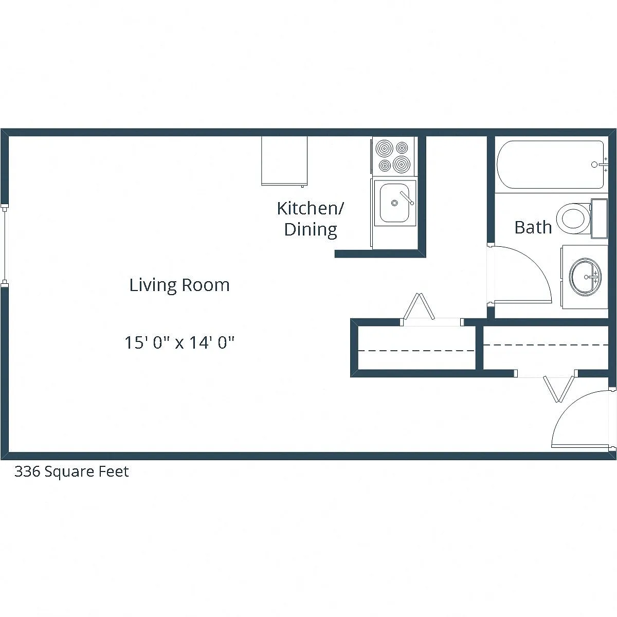 Floor plan Efficiency 01A