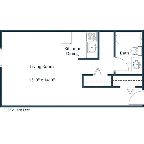 Floor plan Efficiency 01A