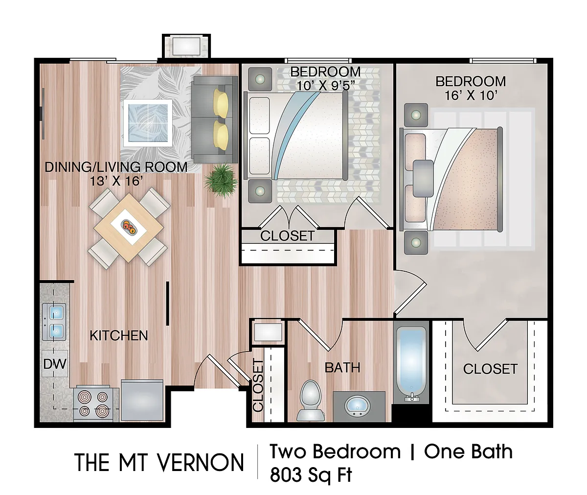 Floor plan The Mt. Vernon Premium (Active Sr. Community)